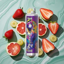 UWIN Crystal 10000 Pufuri Capsă Dispozabilă Căpșuni Struguri cu Iluminare RGB