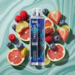 UWIN Crystal 10000 Pufuri Dispozabil Afumător Afine Zmeură cu Lumini RGB