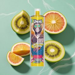 Uwin Shisha Hookah Crystal 20000 Pufuri Kiwi Fructul Pasării Guava Reîncărcabil