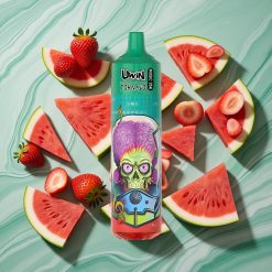 Uwin Tornado 35K Music Disposable Capsule 35000 de fumuri Capsuni Pepene Verde