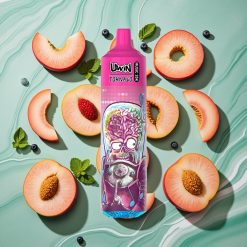 Uwin Tornado 35K Music Dispozabil Reîncărcabil 600mAh Capsuni-Piersici