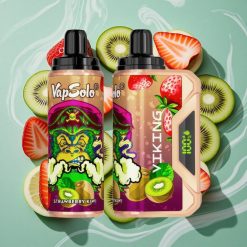 VapSolo VIKING 12000 Pufuri Vape Descărcabil Capsuni Kiwi cu Rezervor 22ml Tip-C