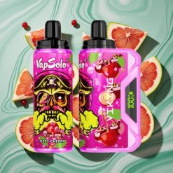 VapSolo VIKING 12000 Pufuri Vape Dispozabil Cireșă Fizică cu Port USB-C