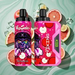 VapSolo VIKING 12000 Pufuri Vape Dispozabil Măr Roșu Înghețat cu Încărcare Type-C