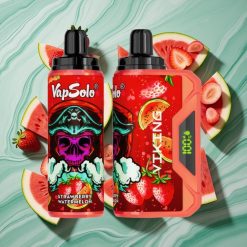 VapSolo VIKING 12000 Pufuri Vape de Unică Folosință Căpșuni Pepene Verde cu 22ml E-Lichid