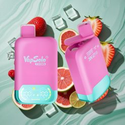 Vapsolo Twins 20000 Pufuri Vape Dispozabil Căpșuni Zmeură Cireșă Ice & Strugure Ice cu Port USB-C